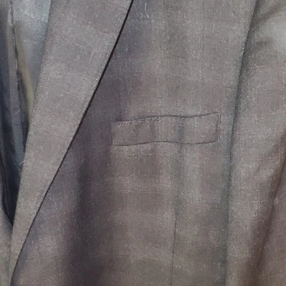 Austin Reed Gray Windowpane Wool Blazer - Picture 4 of 12